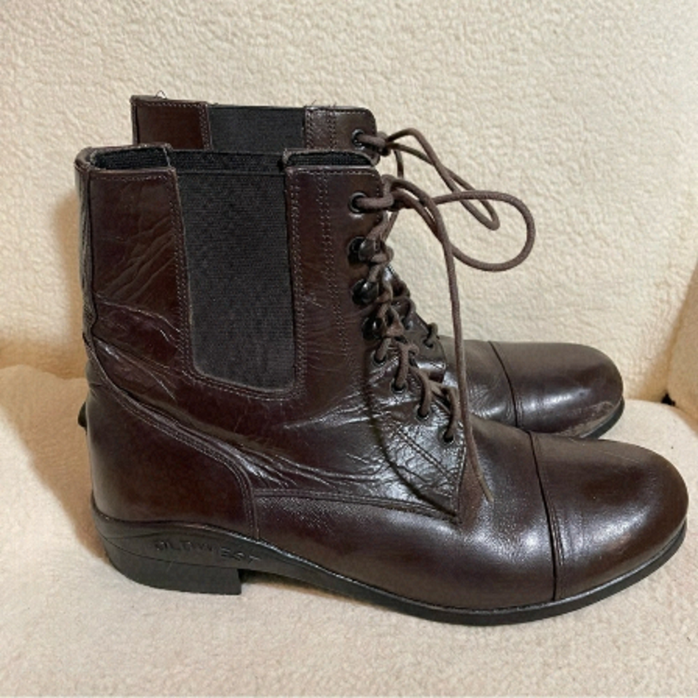 𝅺Old West Leather Booties Westerncore